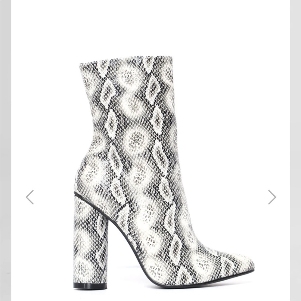 Fashion Nova Snake Skin Boots